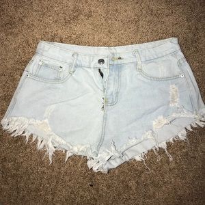 Denim Cut-Off Shorts